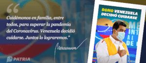 Inicia entrega del bono Venezuela Decidió Cuidarse